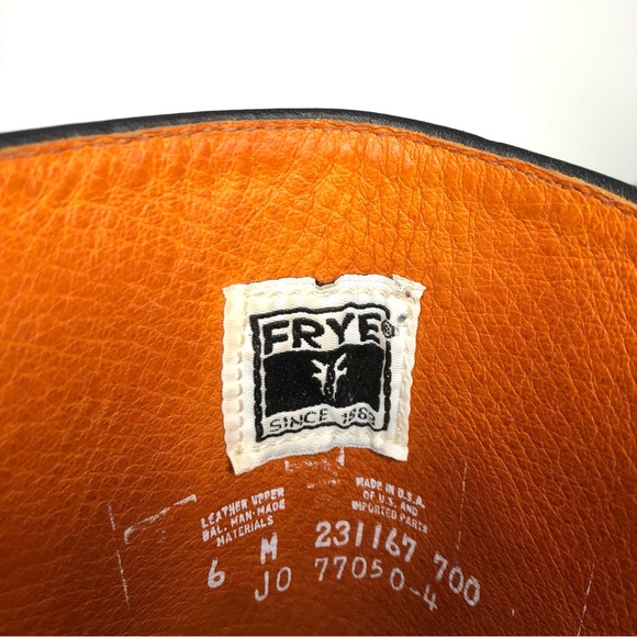 Frye 14L Campus Black Square Toe Pull On Riding Boots Women’s 6 Shoes - Picture 11 of 11